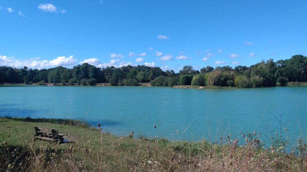 Photo prise du Lac Vert de Canéjan, le 7 septembre 2024.