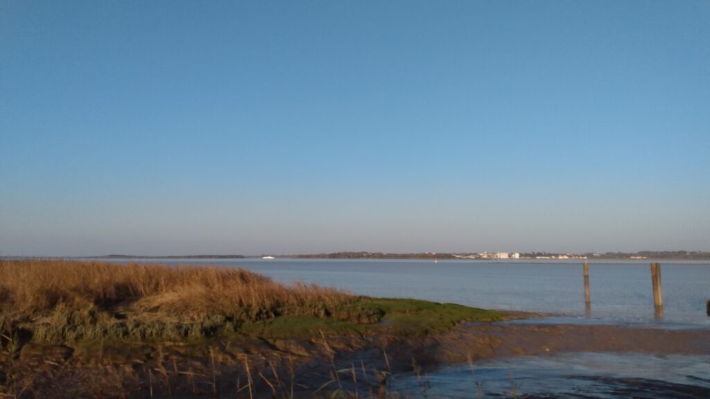 Photo depuis l'embarcadère de Lamarque prise le 7 novembre 2024.