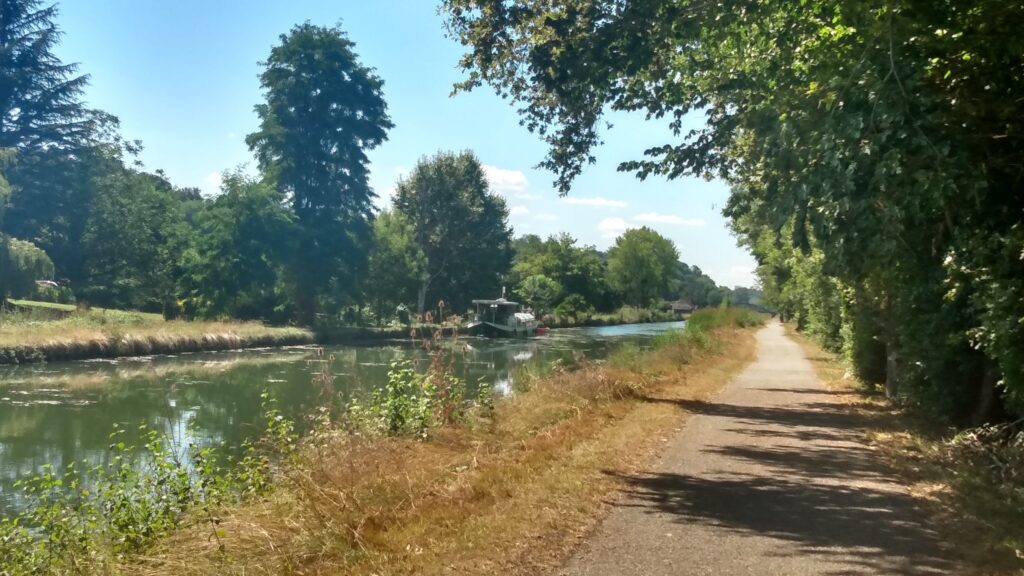 Photo prise sur le canal de la Garonne le vendredi 16 août 2024.